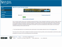 Tablet Screenshot of 3riversfcu.net